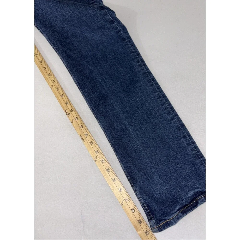 Levis 514 Jeans Mens 33 X 32 Slim Straight Blue Cotton Denim Medium Wash